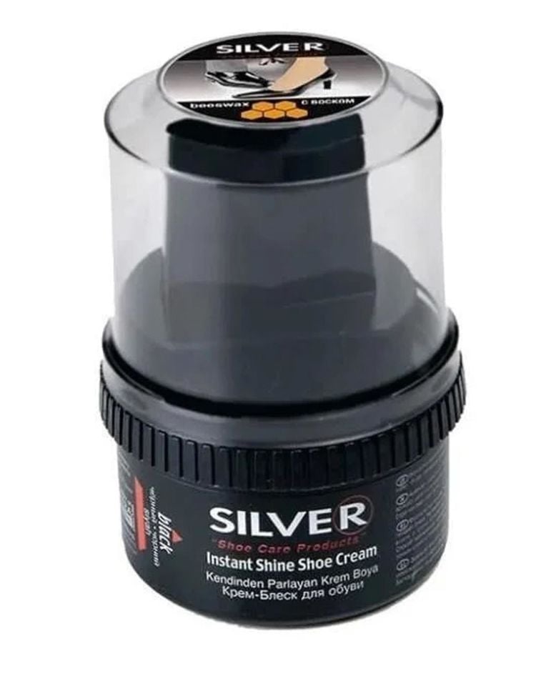 Silver 60 Ml Siyah Boya Parlatıcı Sünger Hediyeli