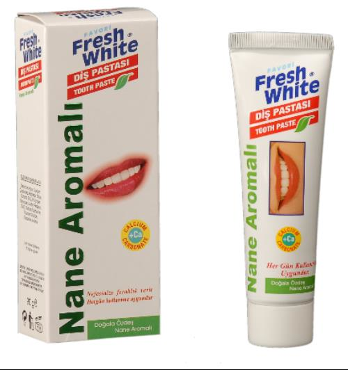 Fresh White Diş Pastası 90 Gr Nane Aromalı