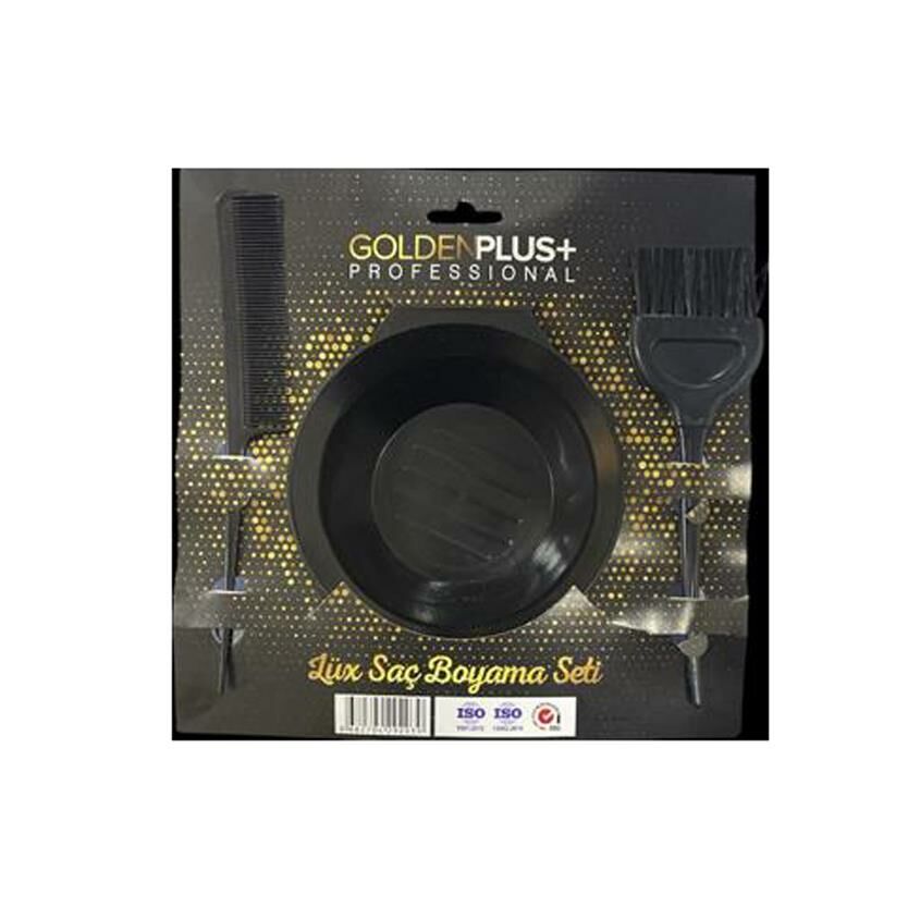 Golden Plus Saç Boyama Seti -  Tas + Fırça + Tarak