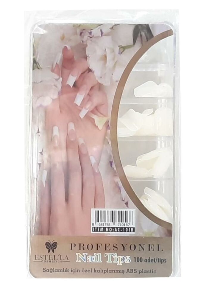 Estella 100 lü Takma Tırnak Kemik Rengi