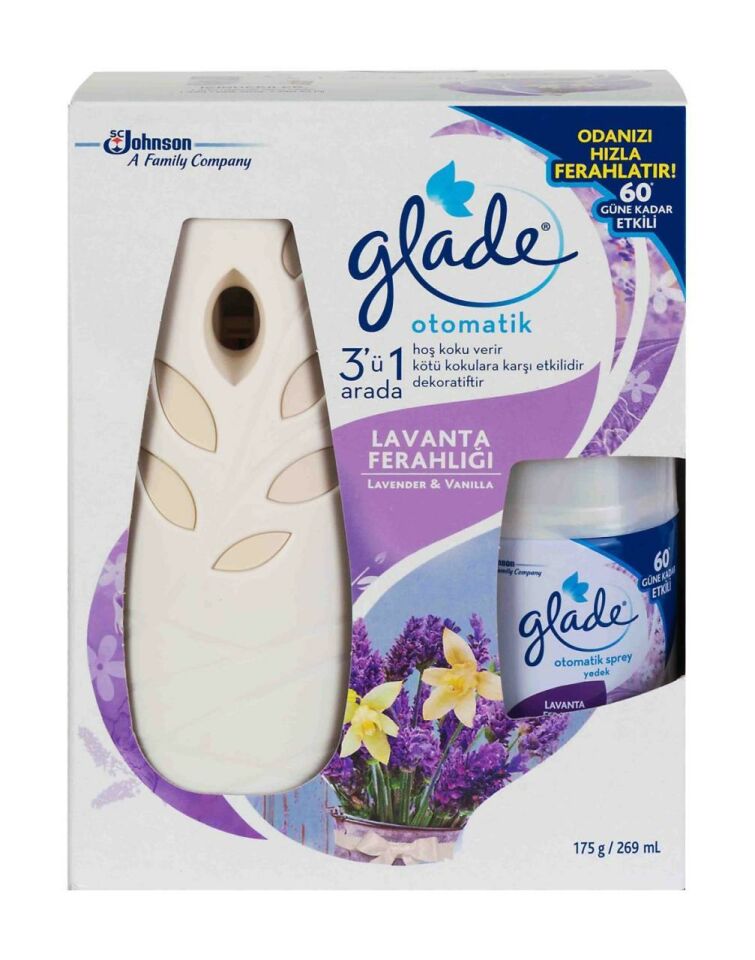 Glade Lavanta Ferahlığı Otomatik Sprey Sistem Makine + Yedek 269 Ml