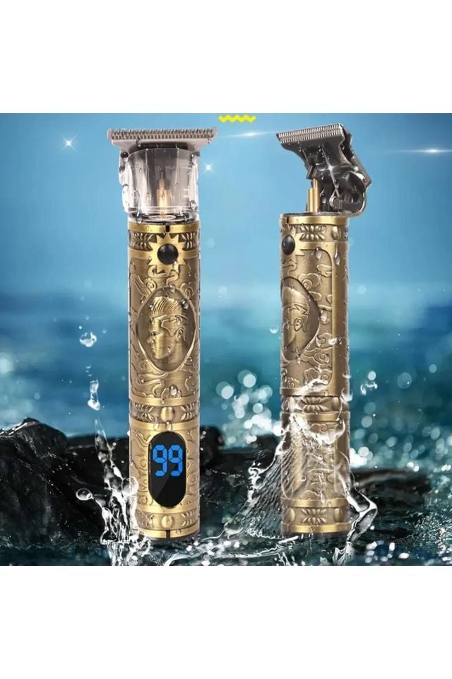 Yopigo Lcd Ekran Çelik Kasa Profesyonel Saç Sakal Ense Çizim Tüm Vücut Tüyü Lazer Öncesi Tıraş Makinesi