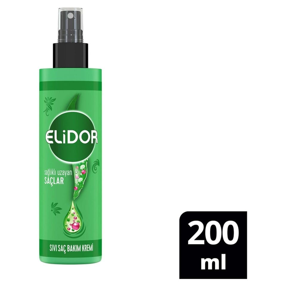 Elidor Sıvı Saç Kremi Sağlıklı Uzayan Saçlar Biotin Argan Yağı Arjinin 200 Ml