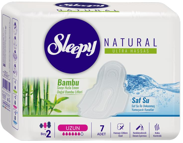 Sleepy Natural Uzun Kadın Pedi 7 Adet