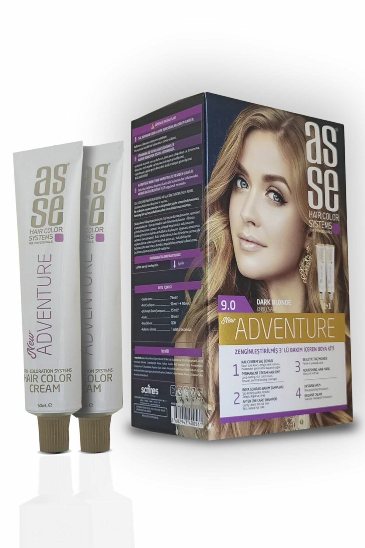 Asse Set Saç Boyası 9.0 Koyu Sarı