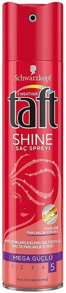 Taft Saç Spreyi 05 Mega Güç 250 ml Işıldayan Parlaklık