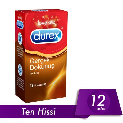 Durex Gerçek Dokunuş Prezervatif 12 li