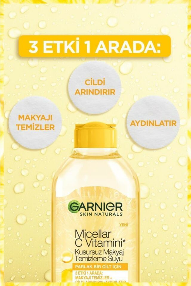 Garnier Micellar C Vitamini Kusursuz Makyaj Temizleme Suyu 400ml 3600542467667