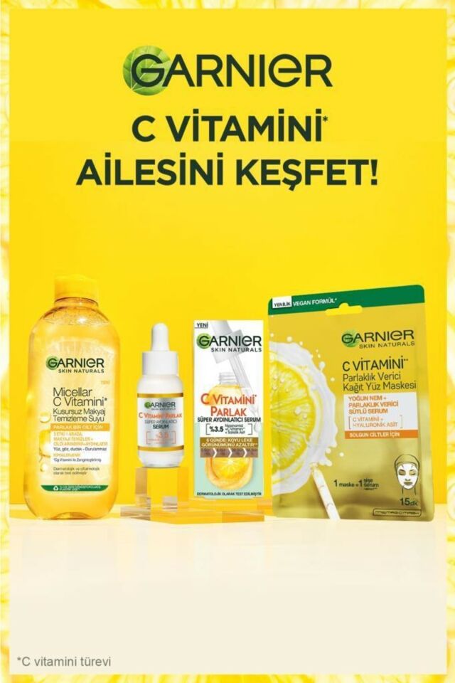 Garnier Micellar C Vitamini Kusursuz Makyaj Temizleme Suyu 400ml 3600542467667