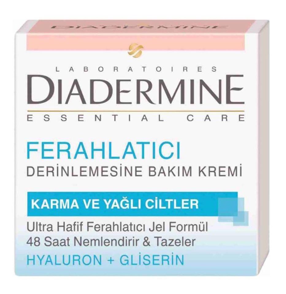 Diadermine Karma Ve Yağlı Ciltler İçin 48 Saat Ferahlatıcı Jel Krem 50 Ml