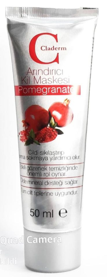 Claderm Arındırıcı Kil Maskesi 50 Ml Nar Pomegranate