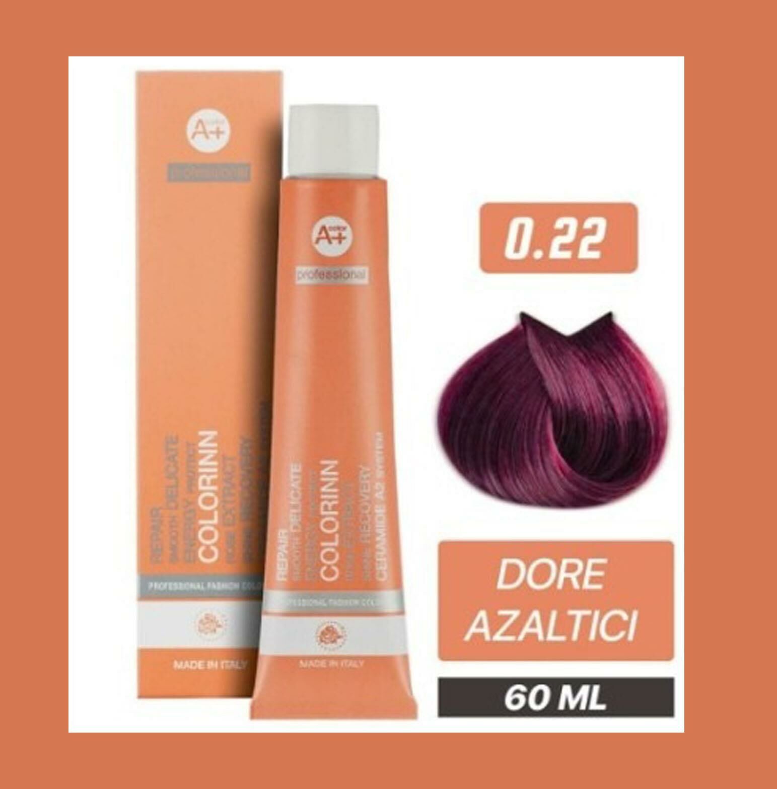 Colorinn Tüp Saç Boyası 0.22 Dore ve Turuncu Azaltıcı 50 Gr + Oksidan Sıvısı 50 Ml