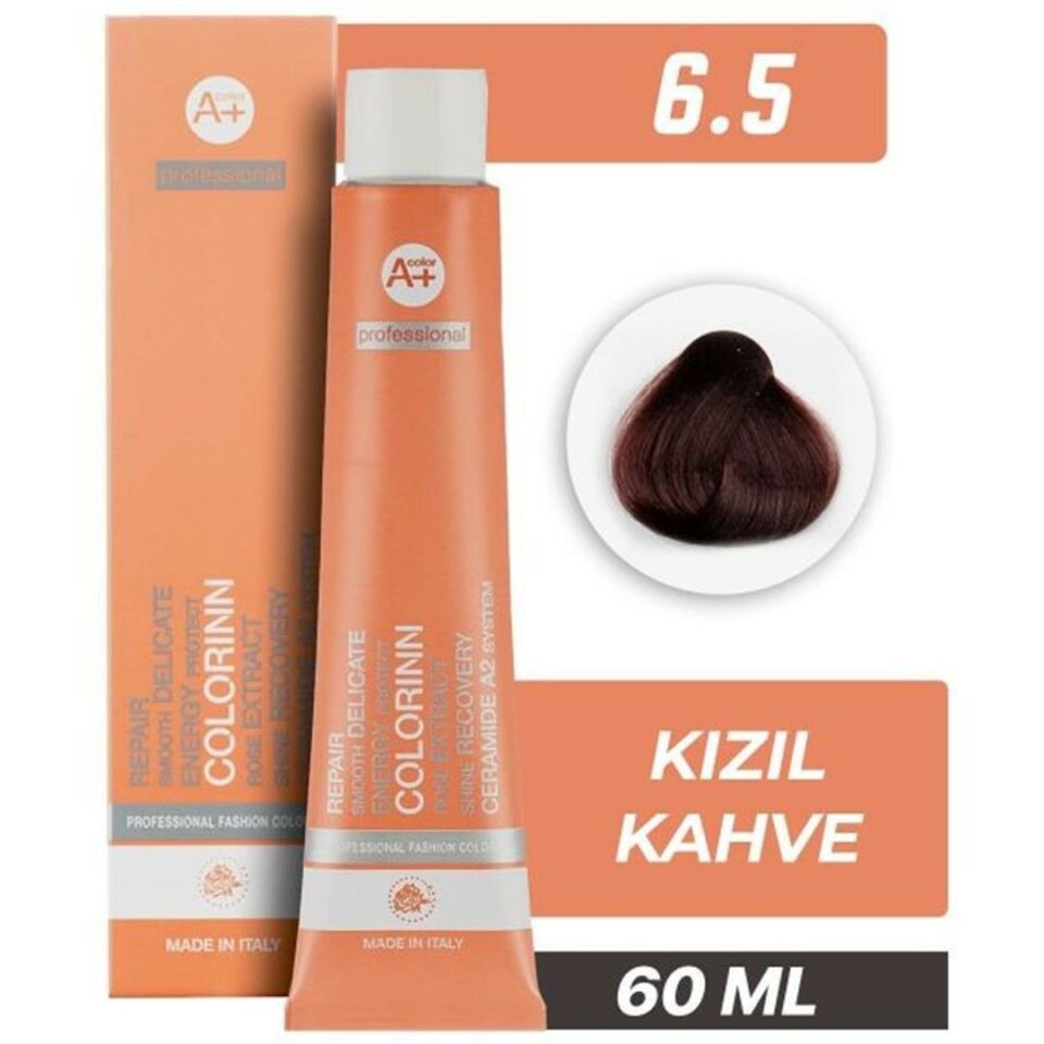 Colorinn Tüp Saç Boyası 6.5 Kızıl Kahve 50 Gr + Oksidan Sıvısı 50 Ml
