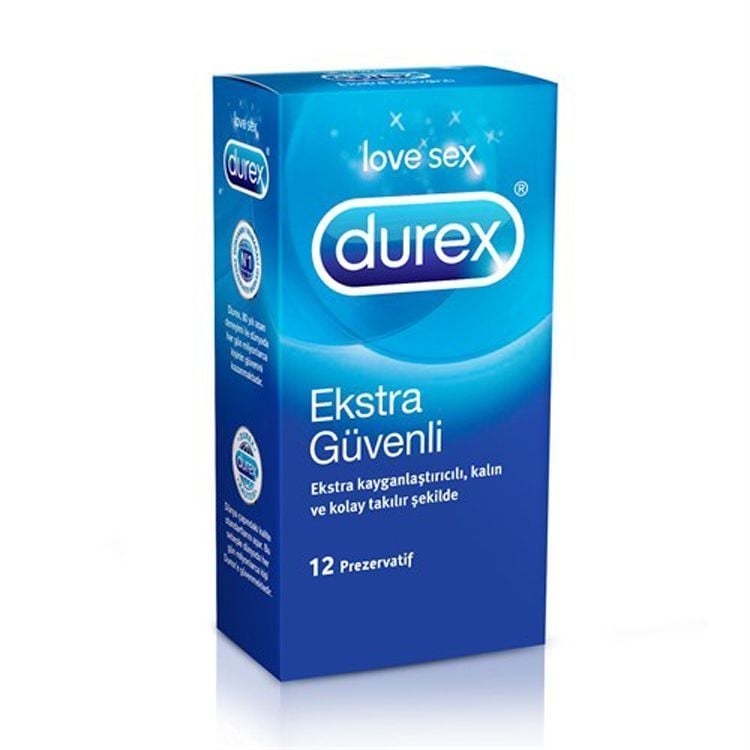 Durex Ekstra Güvenli Prezervatif Safe 12'li