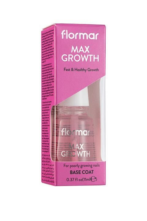 Flormar Max Growth Besleyici ve Uzamaya Yardımcı Oje Bazı-Tırnak Cilası  000 MAX GROWTH REDESIGN BC