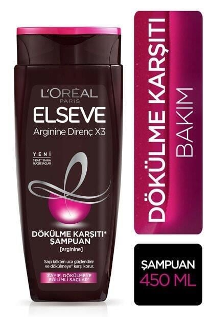 Elseve Şampuan 450 ml Arginine Direnç X3