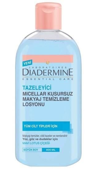 Diadermine Tazeleyici Micellar Kusursuz Makyaj Temizleme Losyonu Tüm Ciltler İçin 400 ml
