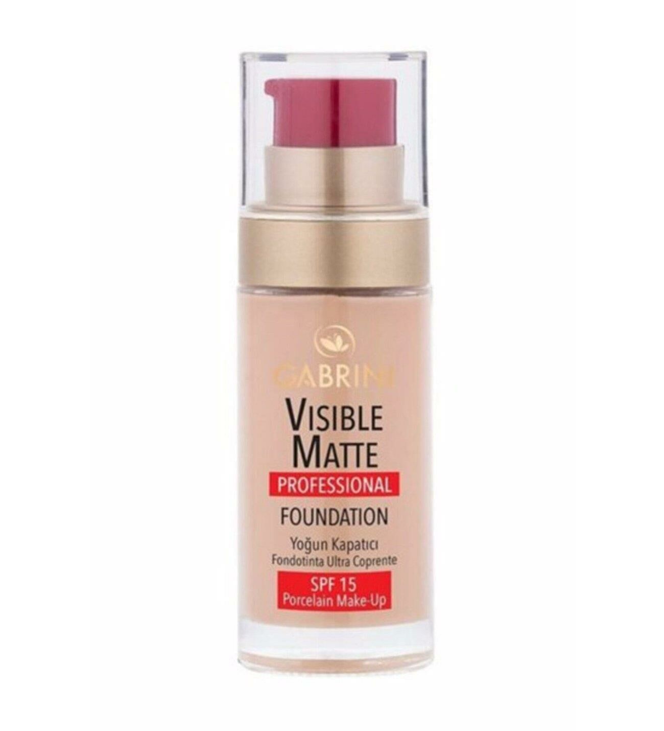 Gabrini Visible Matte Fondöten Yoğun Kapatıcı 04 - SPF 15