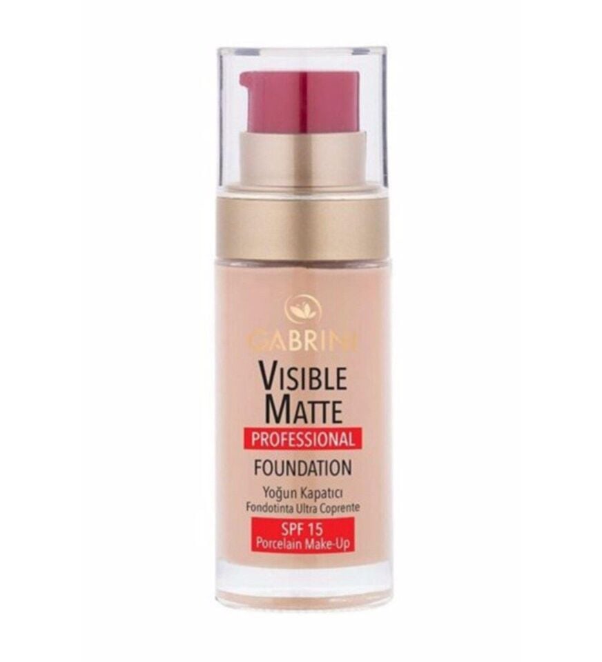 Gabrini Visible Matte Fondöten Yoğun Kapatıcı 04 - SPF 15