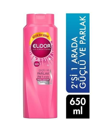 Elidor Şampuan Güçlü Parlaklık 650 Ml 2si Birarada Kremli Şampuan