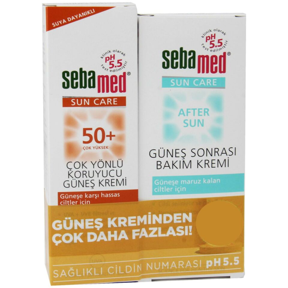 Sebamed Sun 50+ Spf Güneş Kremi 75 Ml + Güneş Sonrası Bakım Kremi 100 Ml