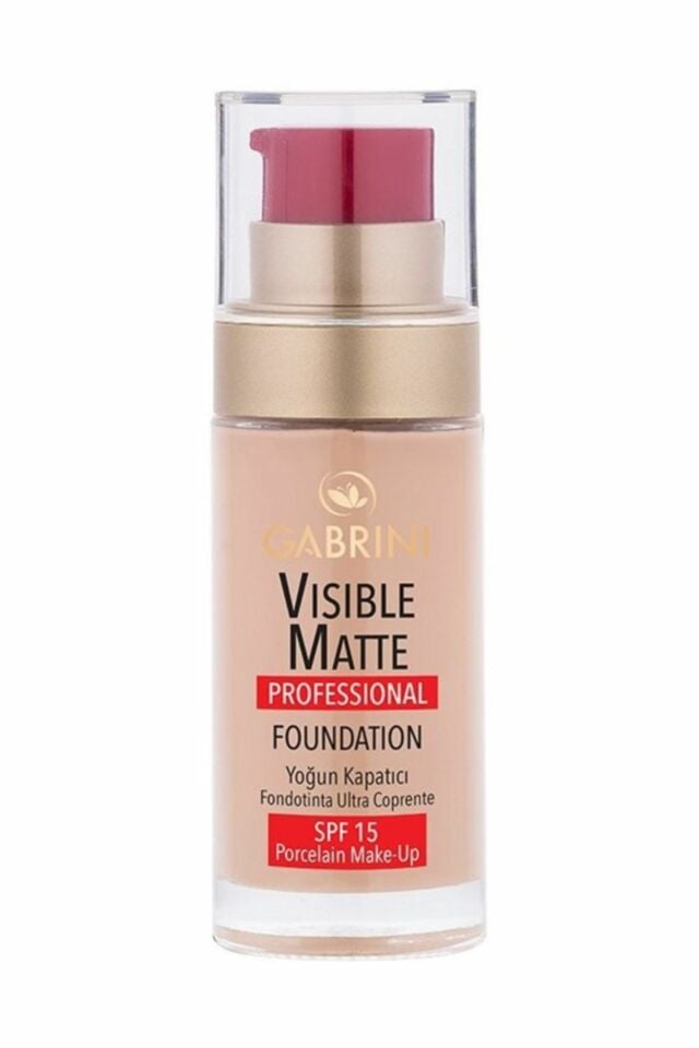 Gabrini Visible Matte Fondöten Yoğun Kapatıcı 02 - SPF 15