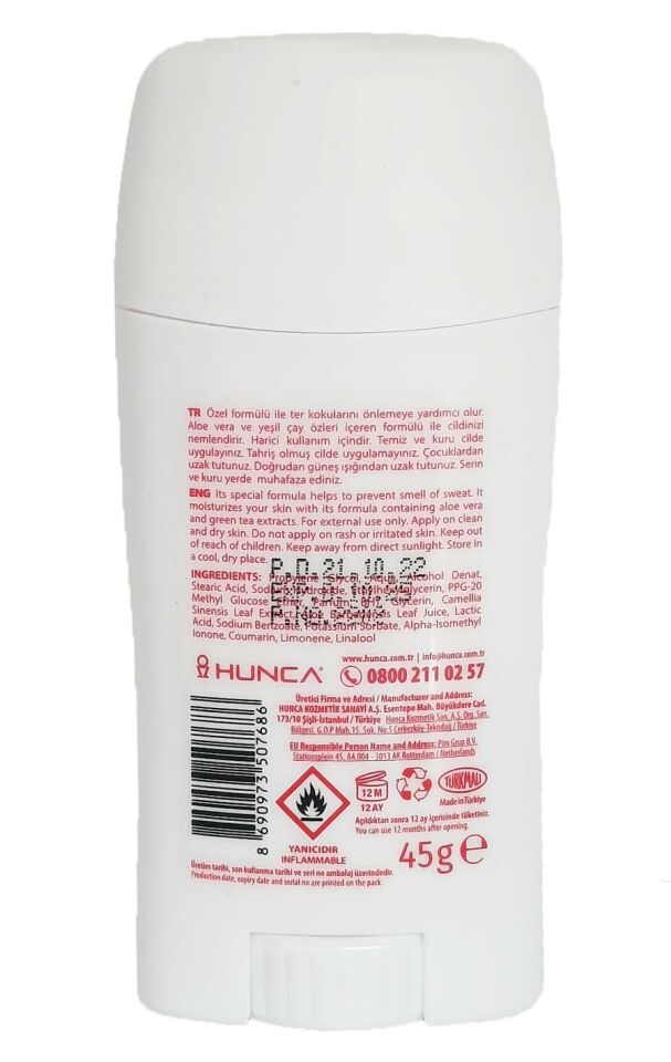 Caldion Classic Stick Bayan Aloe Vera - 45 Gr