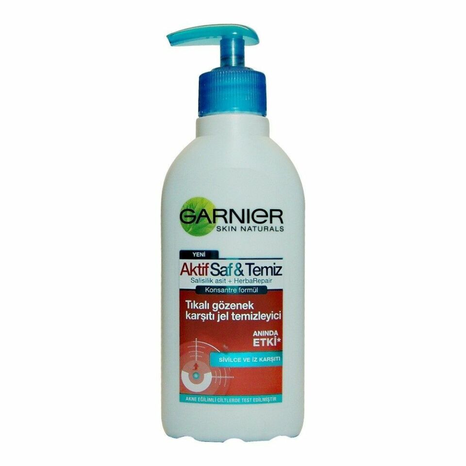 Garnier Saf Temiz Tıkalı Gözenek Karşıtı Temizleme Jeli 200 Ml