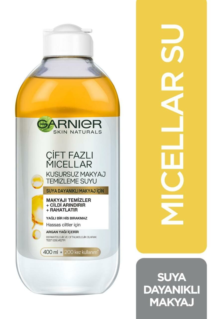 Garnier Çift Fazlı Micellar Gold Kusursuz Makyaj Temizleme Suyu 400 Ml