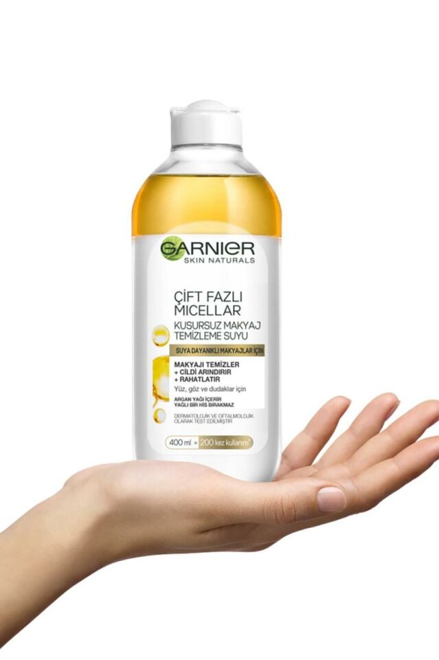 Garnier Çift Fazlı Micellar Gold Kusursuz Makyaj Temizleme Suyu 400 Ml