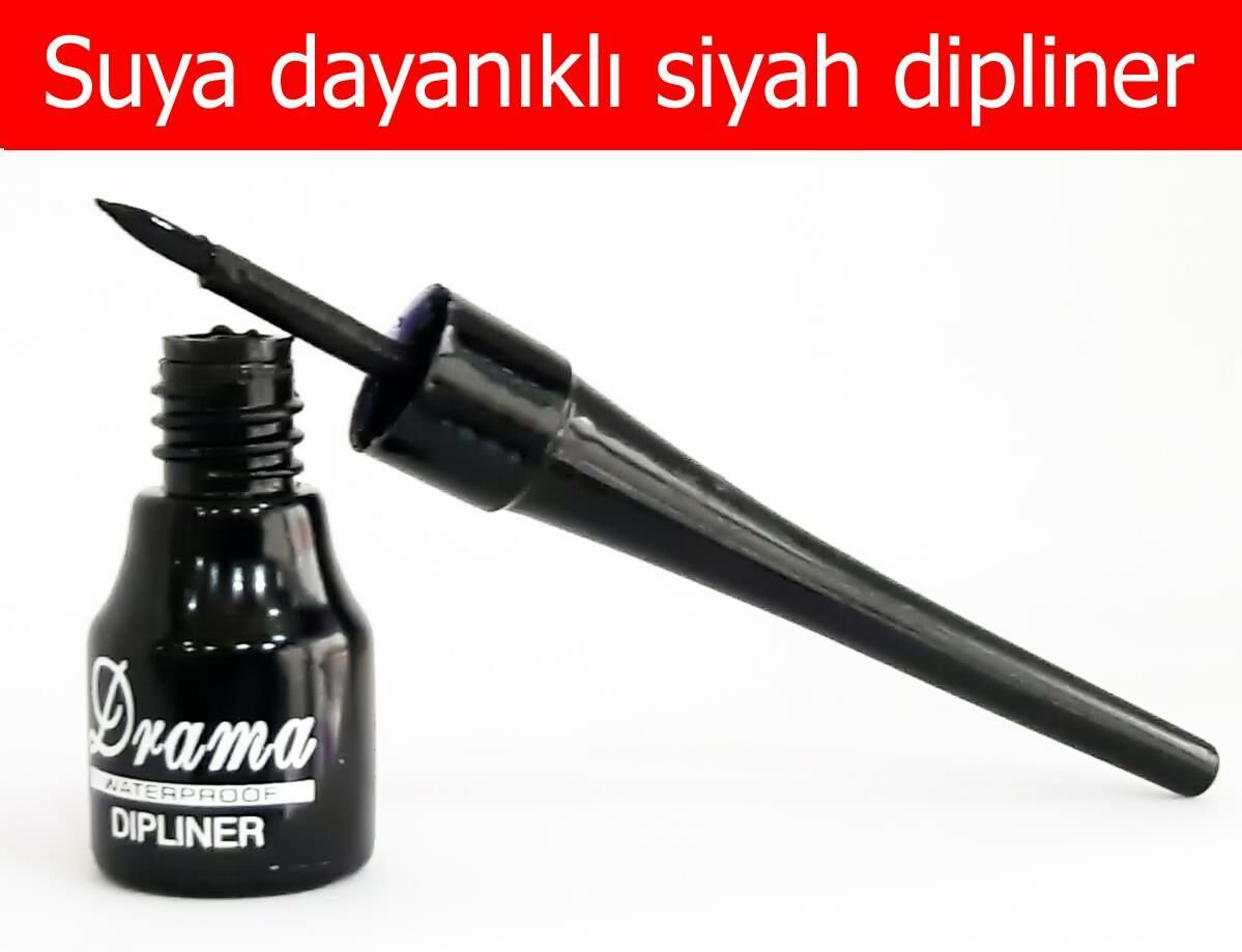 Drama Suya Dayanıklı Siyah Dipliner