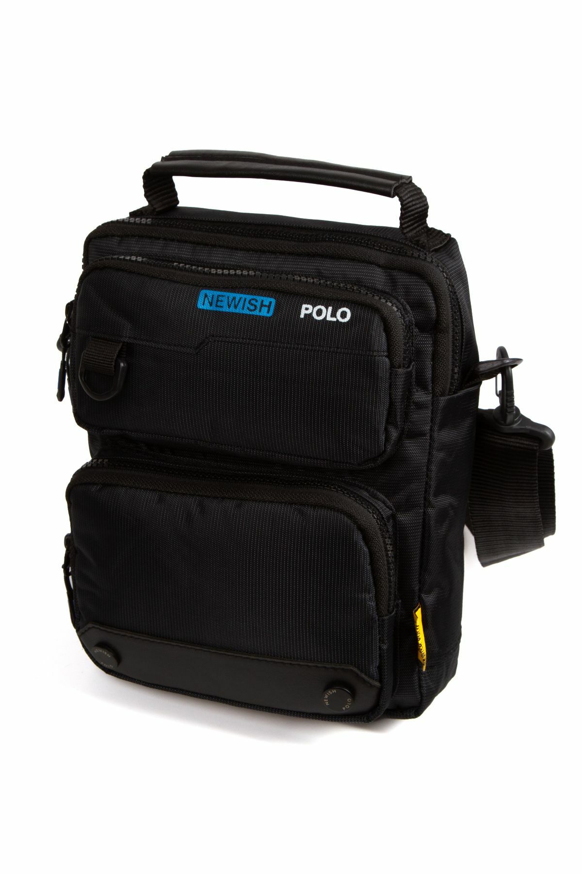 Newish Polo Erkek Quatro Kumaş Çok Bölmeli Çapraz Omuz Ve El Çantası