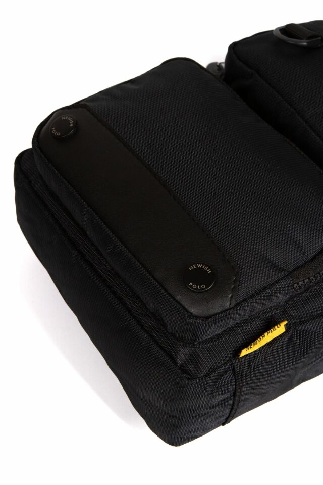 Newish Polo Erkek Quatro Kumaş Çok Bölmeli Çapraz Omuz Ve El Çantası