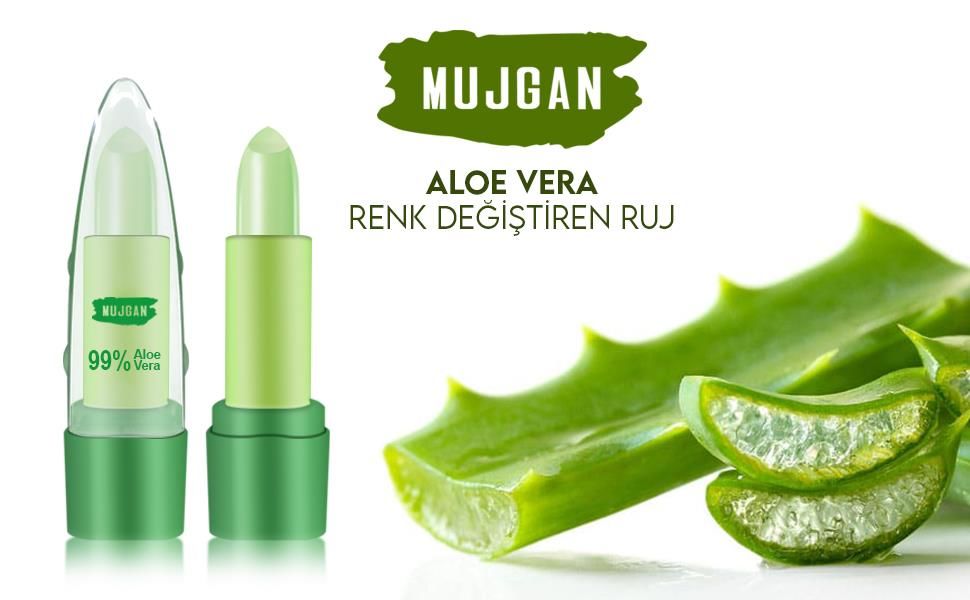 Müjgan Sihirli Yeşil Ruj - Magic 333 Sürmeye Göre Pembe ve Kırmızı Olan Ruj