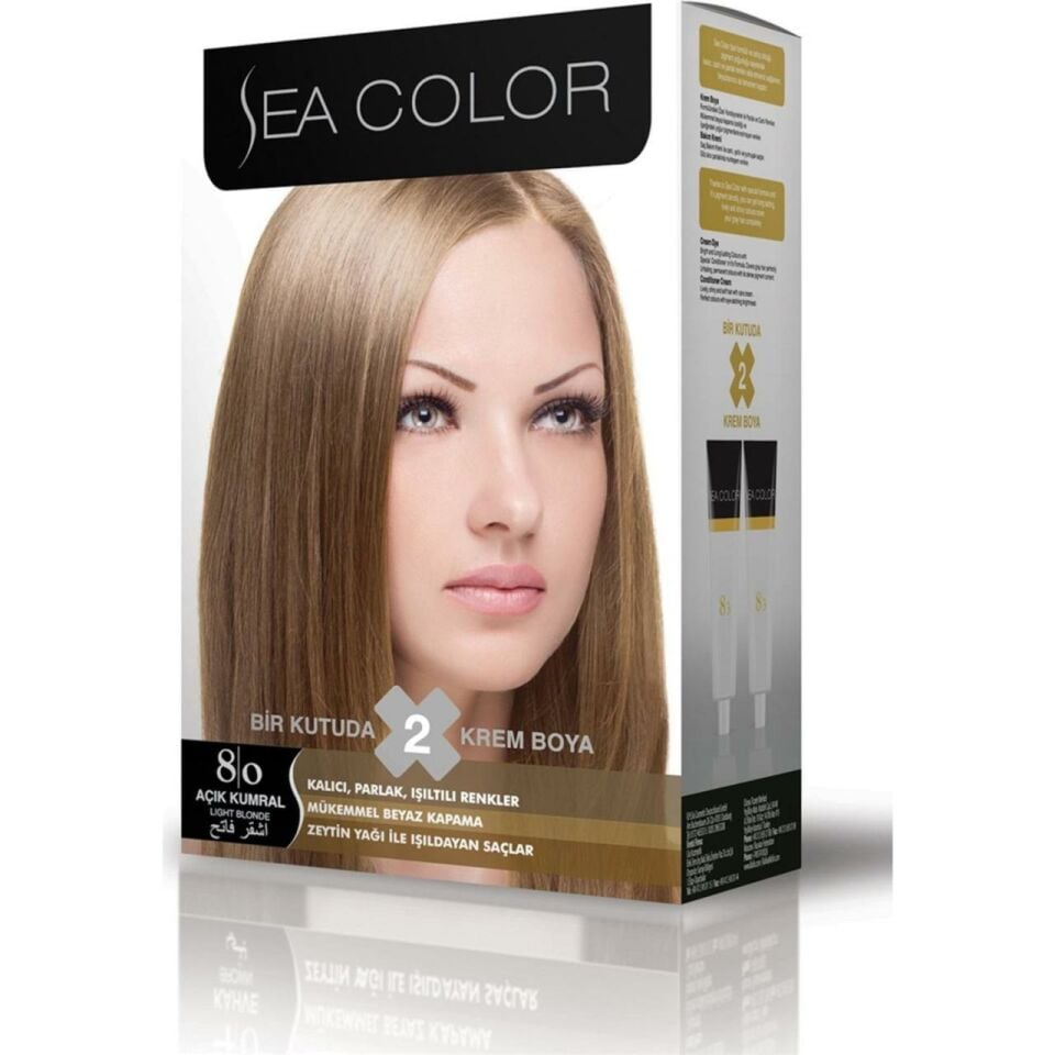 Sea Color Saç Boyası 8.0 Açık Kumral