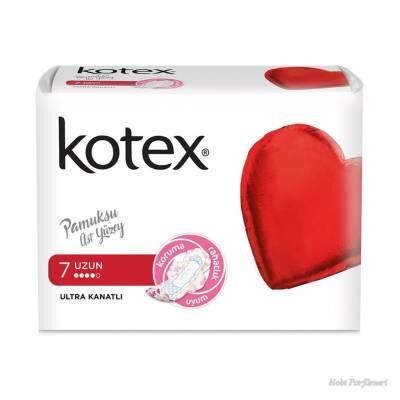 Kotex 7 Uzun Ultra Kanatlı Pamuksu Üst Yüzey Ped