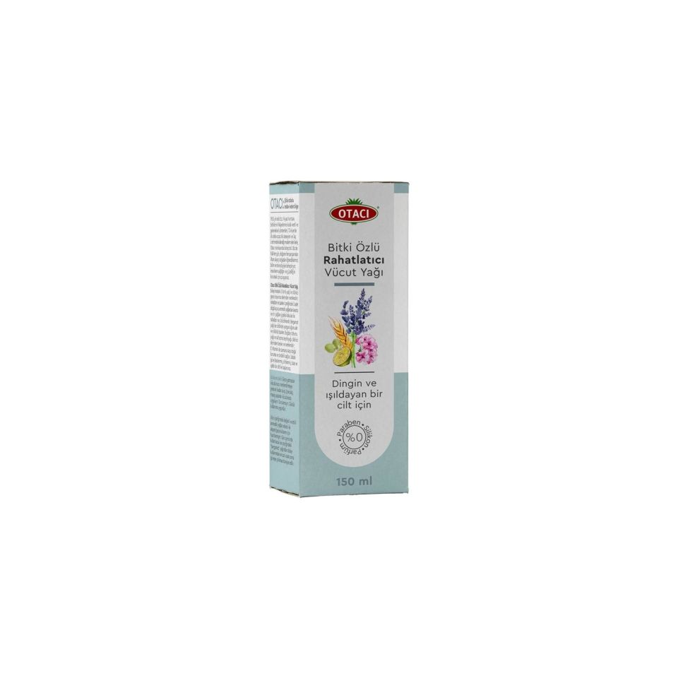Otacı Bitki Özlü Rahatlatıcı Vücut Masaj Yağı Dingin Işıldayan Cilt 150 ml