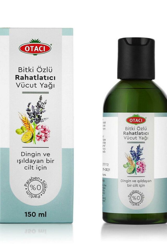 Otacı Bitki Özlü Rahatlatıcı Vücut Masaj Yağı Dingin Işıldayan Cilt 150 ml