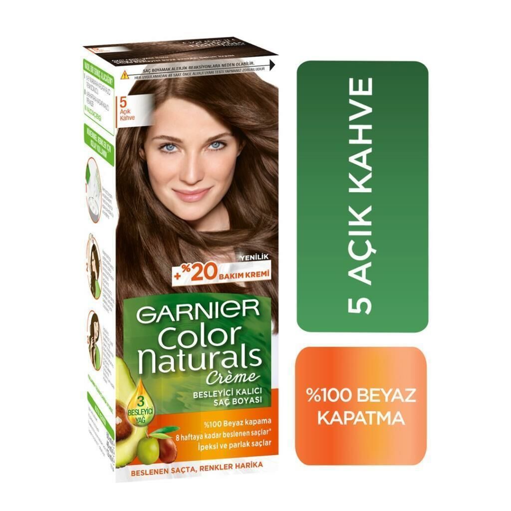 Garnier Color Naturals 5 Açık Kahve Saç Boyası