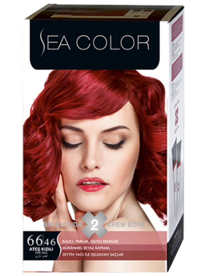 Sea Color Saç Boyası 66.46 Ateş Kızılı