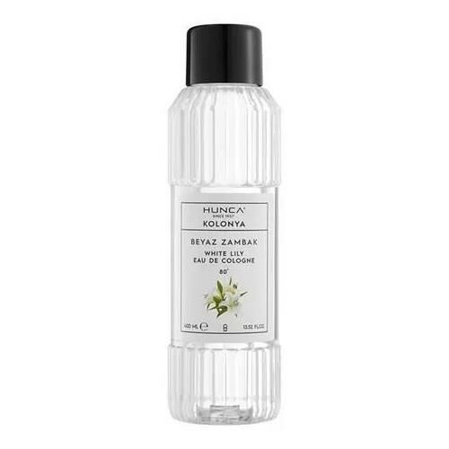 Hunca Kolonya Beyaz Zambak 400 Ml 80 Derece Pet Şişe