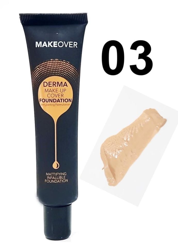 Makeover Derma Make Up Cover Matte Fondöten 03 Tüp