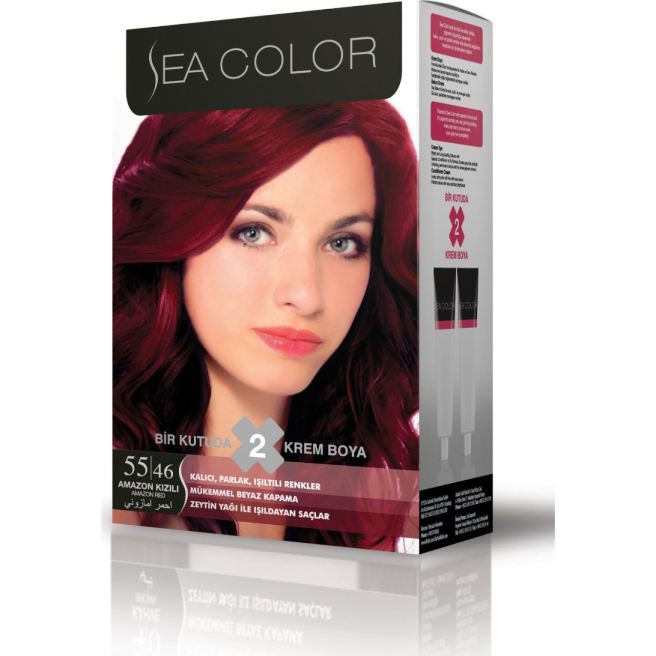 Sea Color Saç Boyası 55.46 Amazon Kızılı