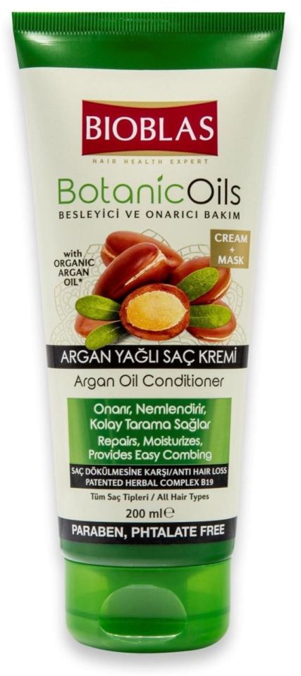 Bioblas Saç Bakım Argan Maskesi 200 Ml - Keratin Tüm Saçlar