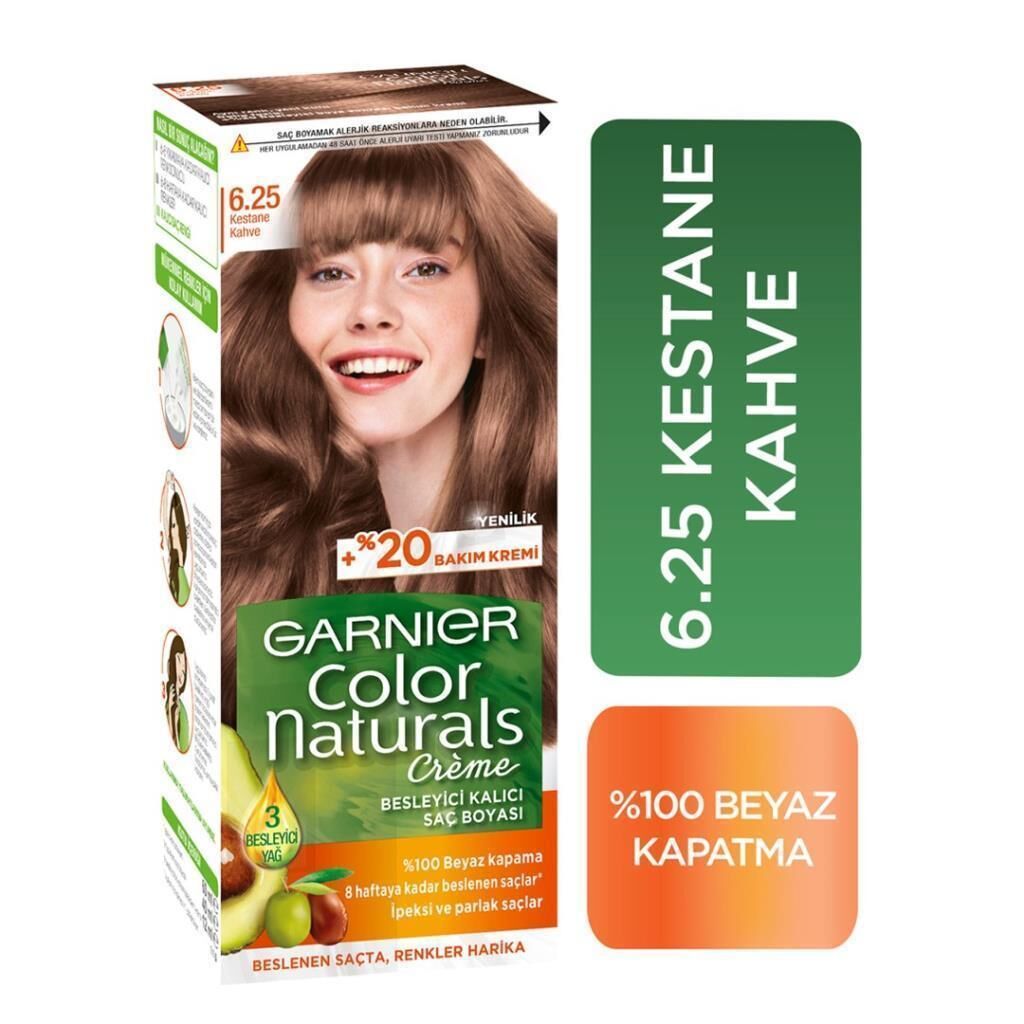 Garnier Color Naturals 6.25 Kestane Kahve Saç Boyası