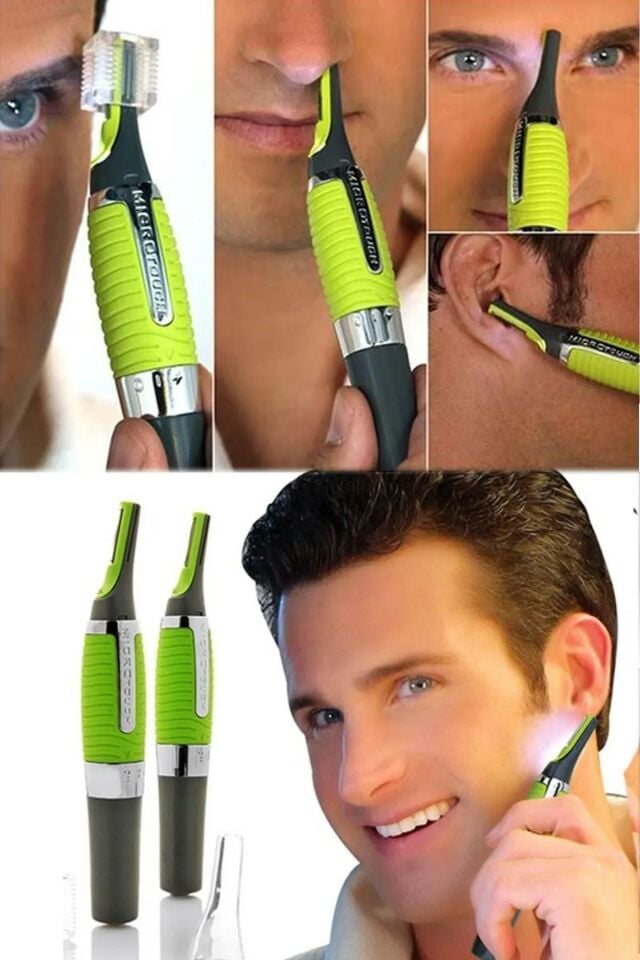 Micro Touch NAX Kaş, Ense Favori Burun Yanak Kıl Alma Makinesi Pilli