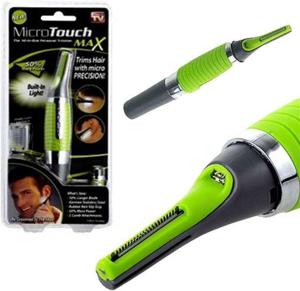 Micro Touch NAX Kaş, Ense Favori Burun Yanak Kıl Alma Makinesi Pilli