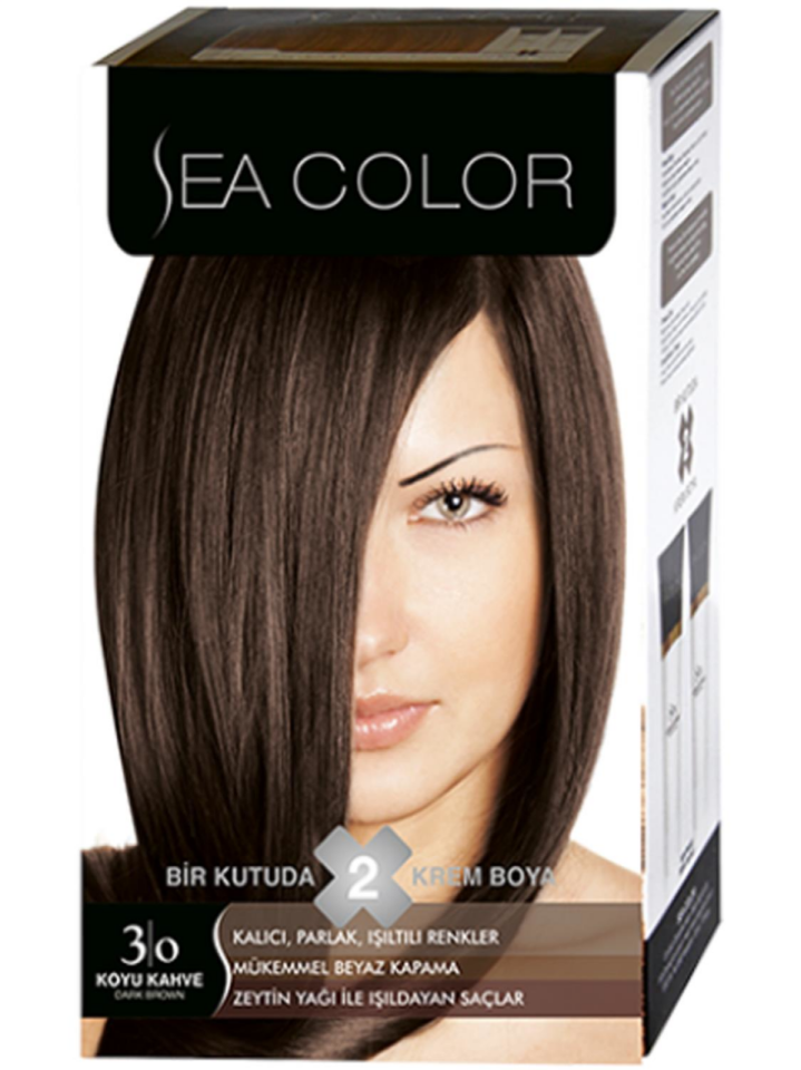 Sea Color Saç Boyası 3.0 Koyu Kahve