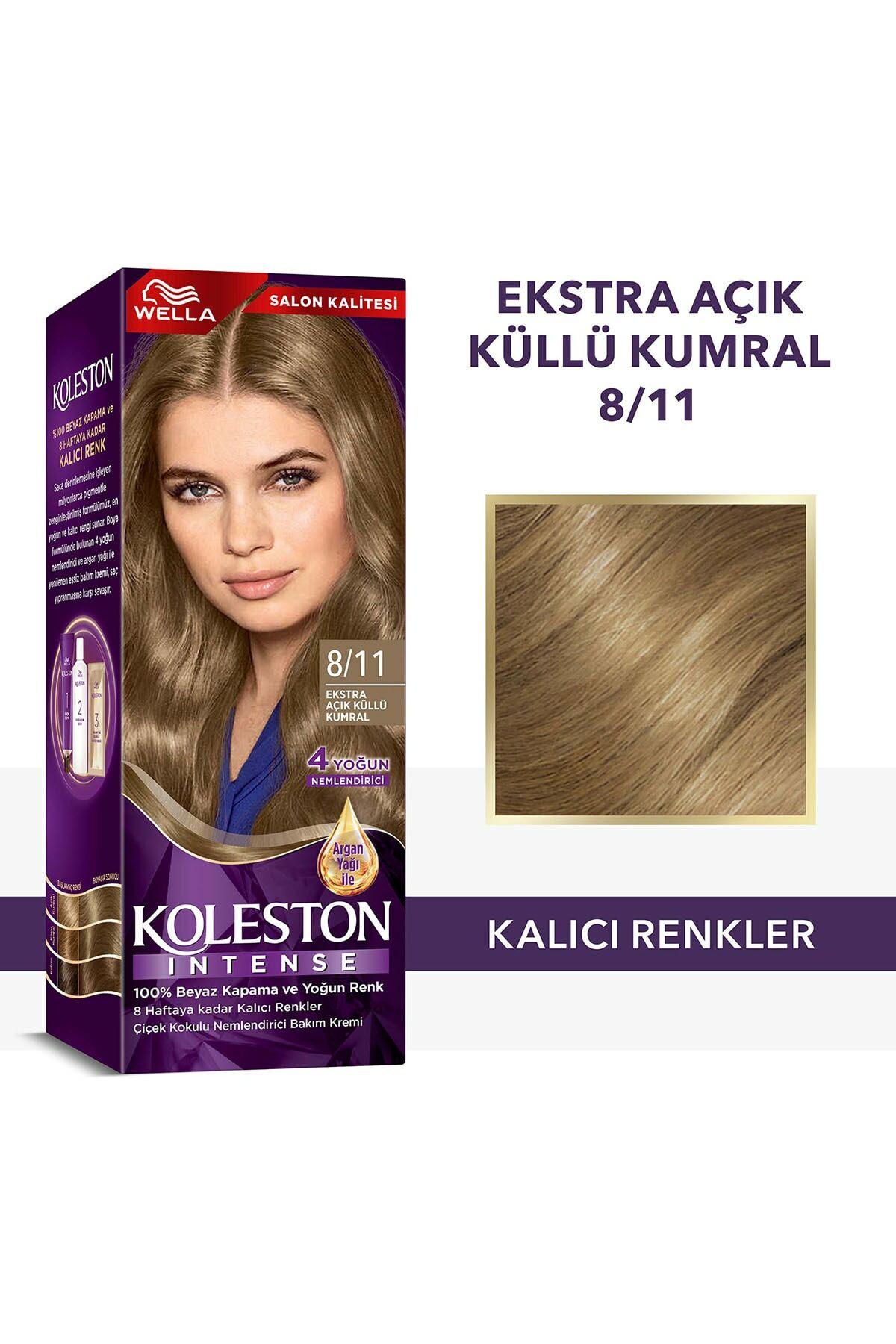 Koleston Intense Saç Bayası 8.11 Extra Açık Küllü Kumral