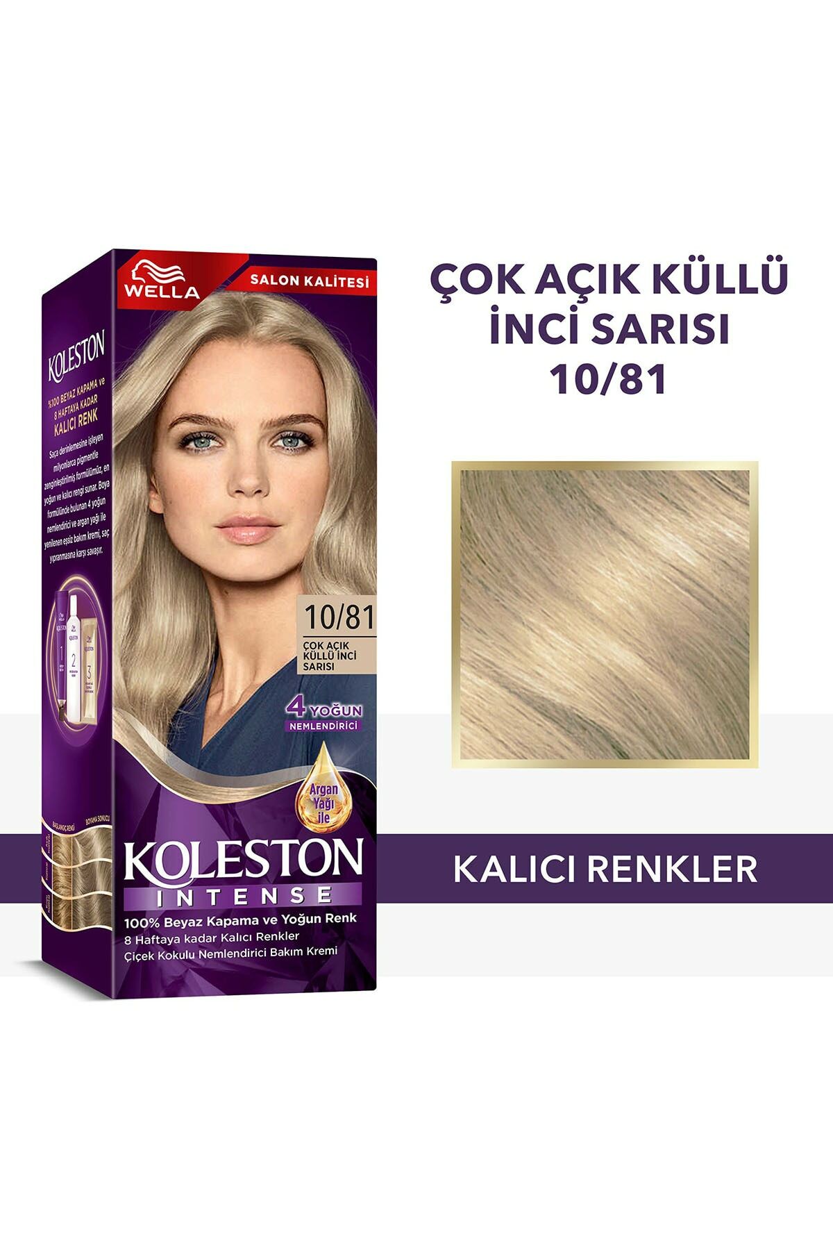 Koleston Intense Saç Bayası 10.81 Ultra Açık Küllü Sarı